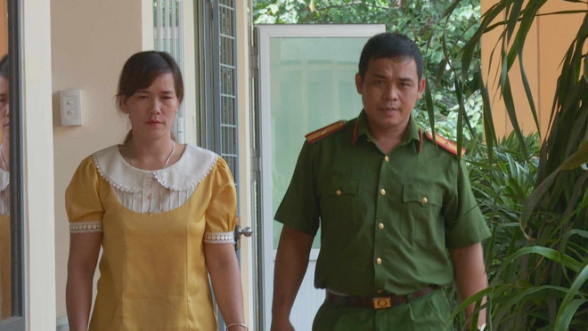 Đối tượng Lên tại cơ quan công an. (Nguồn: Cơ quan Công an) Đắk Lắk: Giải cứu thành công hai mẹ con là nạn nhân của buôn bán người ảnh 1