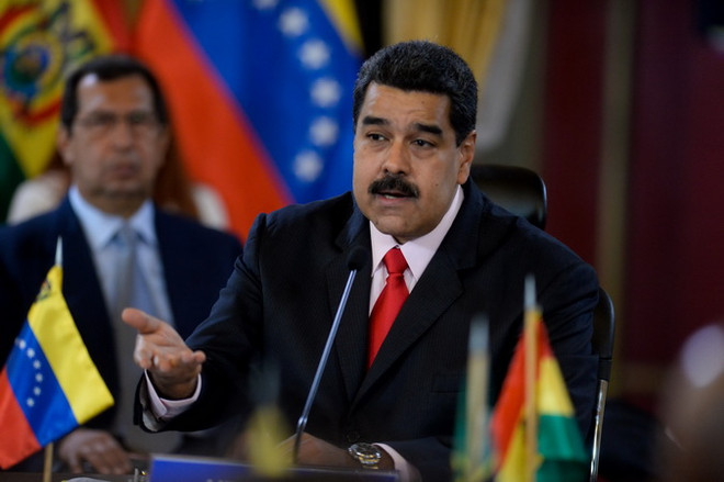 Tổng thống Venezuela Nicolas Maduro. (Nguồn: AFP/TTXVN) Cuba phản đối Tổ chức các nước châu Mỹ gây sức ép chống Venezuela ảnh 1