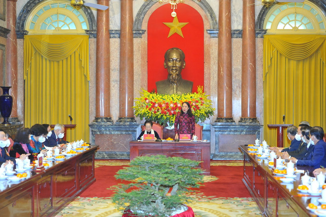 Phó Chủ tịch nước gặp mặt đại biểu dự Đại hội Hội Khuyến học Việt Nam ảnh 2