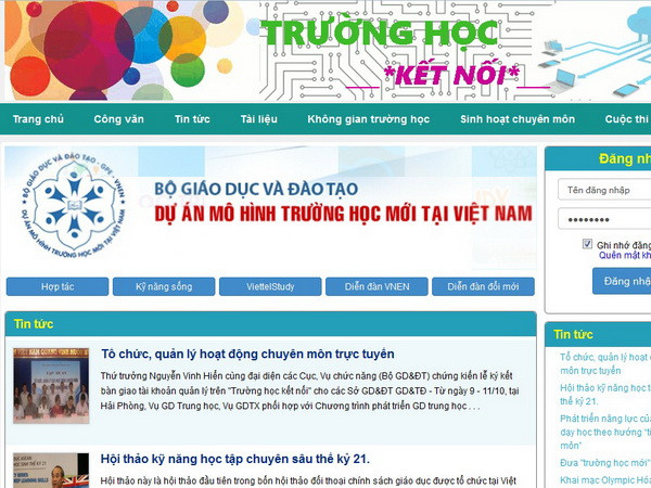 (Nguồn: Vietnam+) Hỗ trợ tổ chức và quản lý giáo dục qua trang “Trường học kết nối” ảnh 1