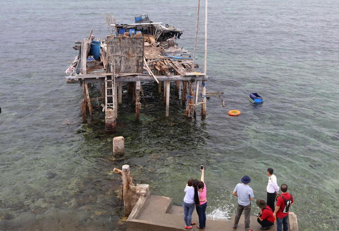 Di tích bãi cọc bêtông: "Bảo tàng sống" trên đảo chìm Đá Đông A ảnh 1