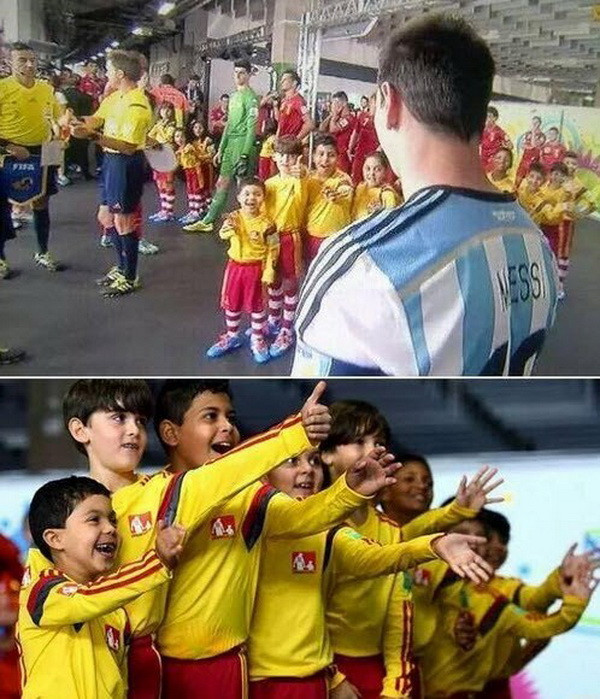 Lionel Messi lại gây sốc vì thái độ dửng dưng với các em nhỏ ảnh 1