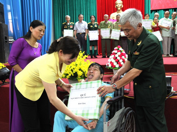 Bộ trưởng Bộ Quốc phòng làm việc với Hội Nạn nhân Chất độc da cam ảnh 1