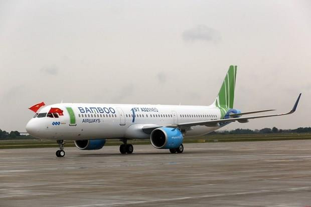 Chiếc A321 Neo của Bamboo Airlines (Nguồn: TTXVN) Bamboo Airways chi 6,3 tỷ USD mua 26 máy bay A321 Neo của Airbus ảnh 1