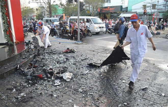 Đà Nẵng: Cháy lớn tại một cửa hàng xe máy đối diện cây xăng ảnh 1