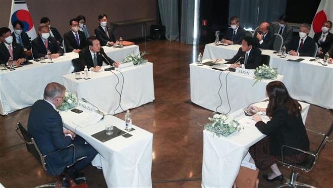Nhật Bản, Australia, Hàn Quốc, New Zealand thảo luận quan hệ với NATO ảnh 1