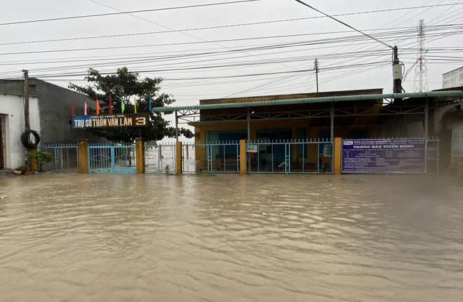 Mưa lớn gây ngập lụt tại nhiều vùng trũng thấp ở Ninh Thuận ảnh 1