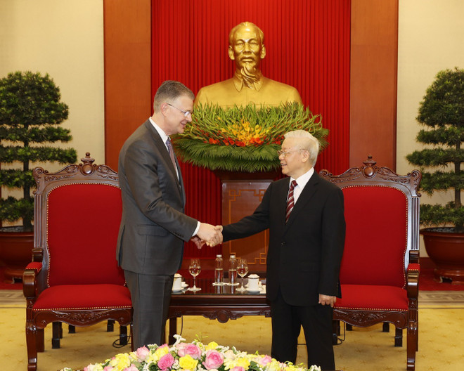 Tổng Bí thư Nguyễn Phú Trọng tiếp Đại sứ Hoa Kỳ tại Việt Nam ảnh 2