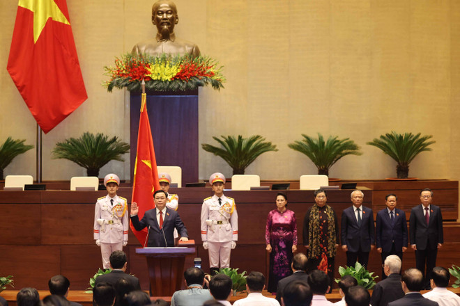 Lãnh đạo quốc hội các nước chúc mừng Chủ tịch Quốc hội Vương Đình Huệ ảnh 1