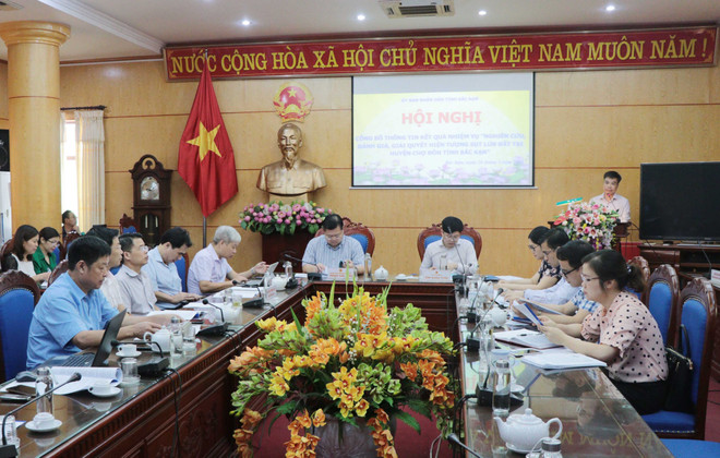 Công bố kết quả nghiên cứu, giải quyết sụt lún đất tại huyện chợ Đồn ảnh 1