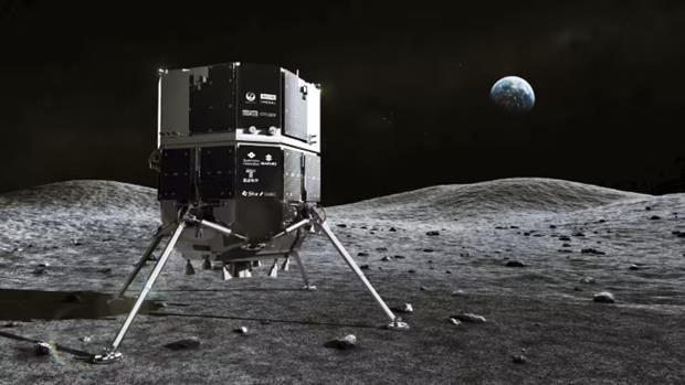 Tàu đổ bộ của Ispace. (Nguồn: Ispace/Kyodo/Ảnh chụp màn hình) Công ty Nhật tiếp tục nỗ lực chinh phục Mặt Trăng sau lần đầu thất bại ảnh 1