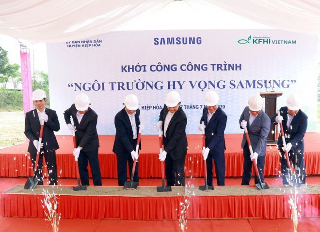 Gần 20 tỷ đồng xây dựng Ngôi trường Hy vọng Samsung tại Bắc Giang ảnh 1