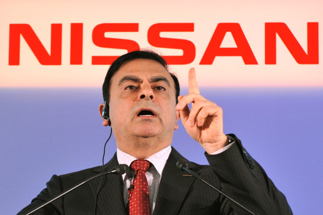Ông Carlos Ghosn phát biểu trong cuộc họp báo tại Yokohama, Nhật Bản, ngày 12/5/2011. (Ảnh: AFP/ TTXVN) Giới chức Mỹ 'sờ gáy' Nissan về các khoản chi trả cho lãnh đạo cấp cao ảnh 1