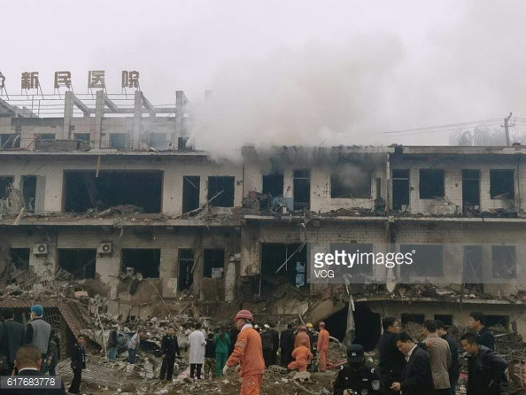 Nổ tòa nhà tại Trung Quốc làm hơn 100 người thương vong ảnh 1