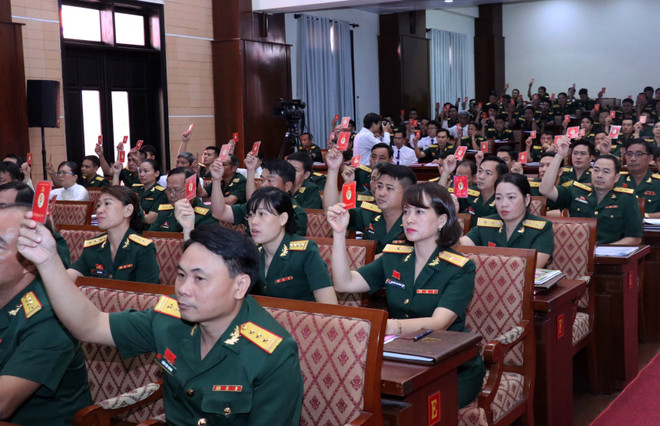 Đại hội đại biểu Đảng bộ Quân sự Thành phố Hồ Chí Minh lần thứ XII ảnh 2