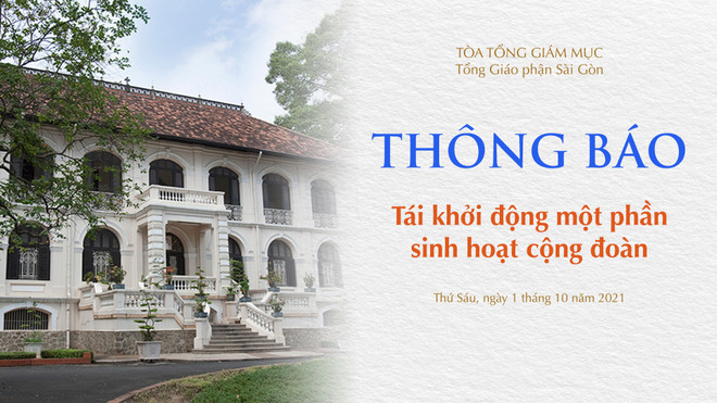 Tòa Tổng Giám mục Sài Gòn tái khởi động một phần sinh hoạt cộng đoàn ảnh 1