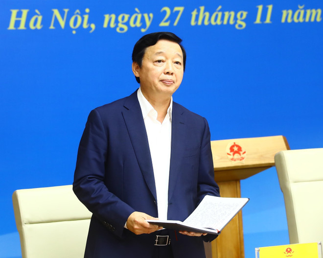 Phó Thủ tướng Trần Hồng Hà phát biểu. (Ảnh: Lâm Khánh/TTXVN) ttxvn_giai ngan dau tu cong (1).jpg