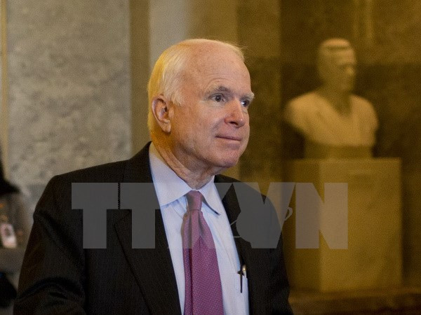 Thượng Nghị sỹ John McCain. (Ảnh: AFP/TTXVN) Thượng nghị sỹ Mỹ sẽ điều trần về mối đe dọa từ tin tặc nước ngoài ảnh 1