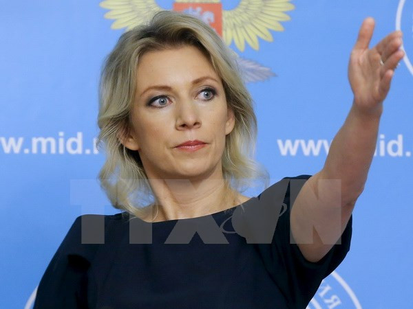 Người phát ngôn Bộ Ngoại giao Nga Maria Zakharova. (Nguồn: Reuters/TTXVN) 96 người Nga buộc phải rời khỏi nước Mỹ do lệnh trừng phạt ảnh 1