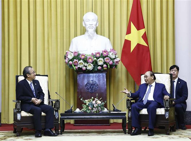 Chủ tịch nước Nguyễn Xuân Phúc tiếp Thống đốc tỉnh Niigata của Nhật ảnh 1