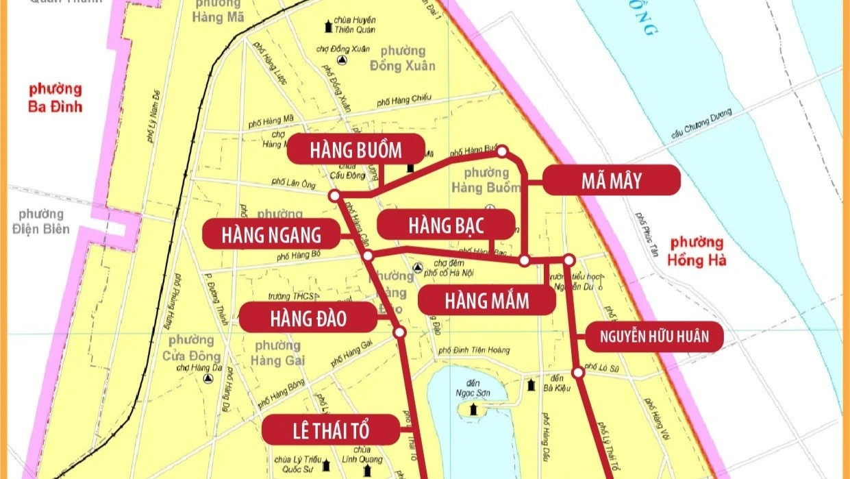11 tuyến phố Hoàn Kiếm được đề xuất thí điểm cấm xe máy xăng từ năm 2026