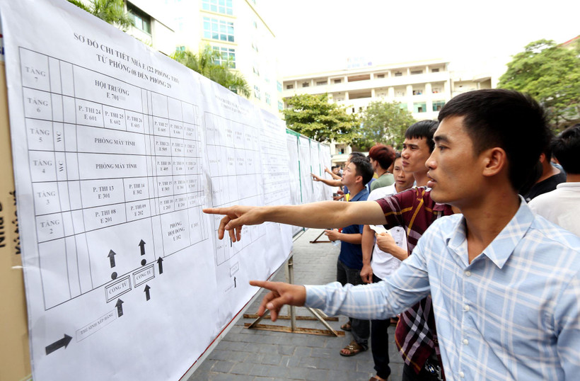 Lao động tham gia kỳ thi tiếng Hàn Quốc để sang nước này làm việc. (Ảnh minh họa: PVVietnam+)
