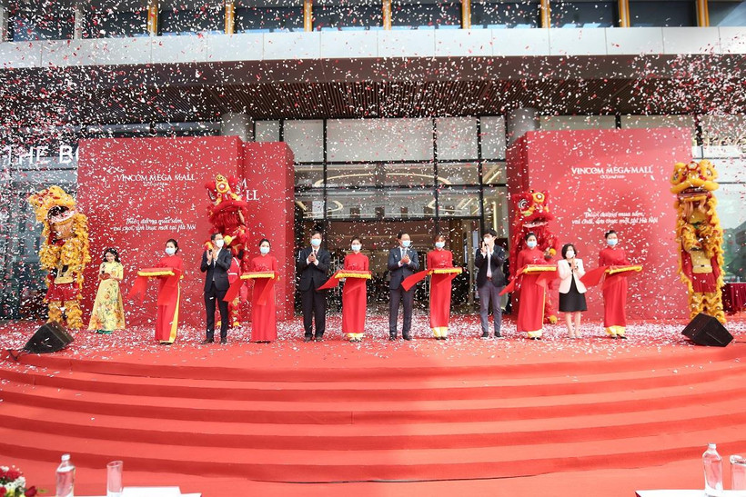 Lễ khai trương trung tâm thương mại Vincom Mega Mall Ocean Par. (Ảnh: PV/Vietnam+)