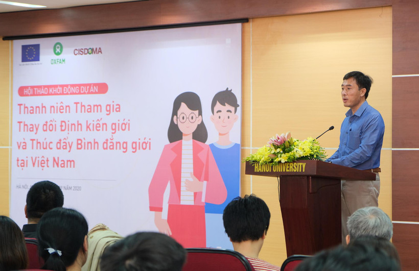 Khởi động dự án "Thanh niên tham gia thay đổi định kiến giới và thúc đẩy bình đẳng giới tại Việt Nam". (Ảnh: PV/Vietnam+)