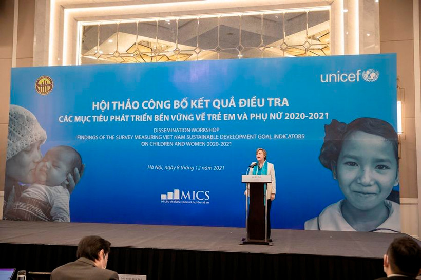 Công bố kết quả điều tra về tình hình của trẻ em và phụ nữ tại Việt Nam. (Ảnh: PV/Vietnam+)