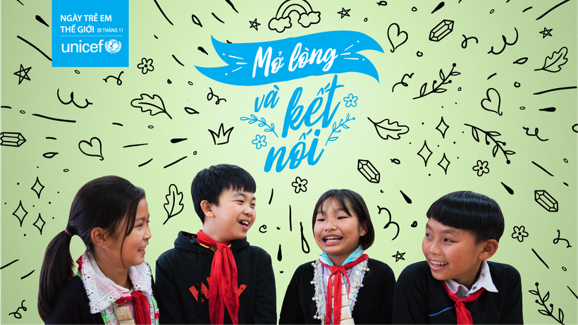 Ngày trẻ em thế giới năm nay có chủ đề "Nâng cao sức khỏe tâm thần tích cực nghĩa là mang lại cuộc sống tốt đẹp hơn cho trẻ em." (Ảnh: UNICEF)