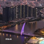 Thành phố Hồ Chí Minh về đêm. (Ảnh: Hồng Đạt/TTXVN)