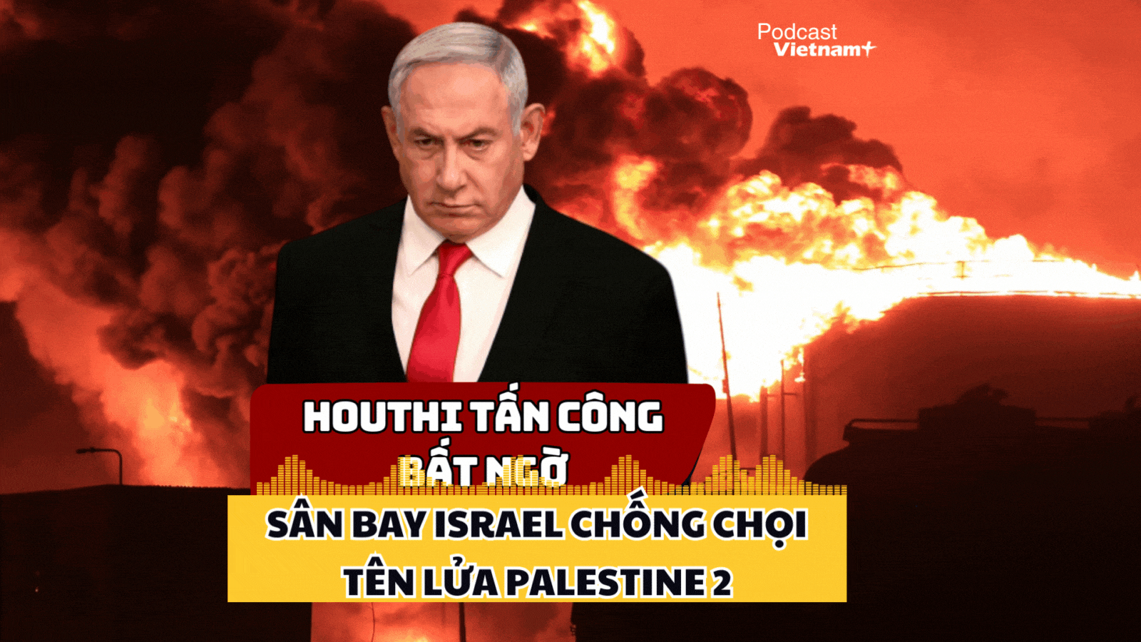 Houthi tung "hàng nóng" Palestine 2, Israel khốn đốn chống chọi "mưa bom"