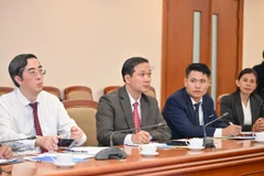 Tổng Biên tập Valanty Khamvanvongsa cho biết hiện nay, Tạp chí Alunmay cần đẩy nhanh quá trình chuyển đổi số để thích ứng. (Ảnh: Minh Sơn/Vietnam+)