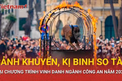 Chó nghiệp vụ, ngựa kỵ binh so tài tại sự kiện vinh danh công an Việt Nam