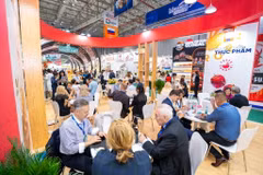 Các doanh nghiệp tham dự Vietfood & Beverage - Propack Vietnam 2025. (Ảnh: BTC)
