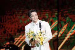 SOOBIN là nghệ sỹ đầu tiên giành cú "hat-trick" trong hai mùa Cống hiến liên tiếp, tính đến mùa giải Cống hiến 20. (Ảnh: CTV/Vietnam+)