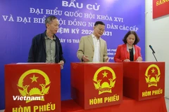 Công tác chuẩn bị co bầu cử đã cơ bản hoàn tất, sẵn sàng cho ngày hội non sông. (Ảnh: Minh Anh/Vietnam+)
