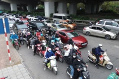 Cửa ngõ phía Nam Hà Nội đông đúc chiều cuối kỳ nghỉ Tết Âm lịch 2025