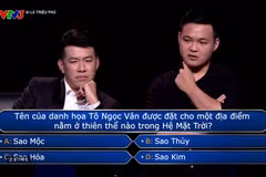 Câu hỏi khó về Tô Ngọc Vân trong chương trình "Ai là triệu phú"