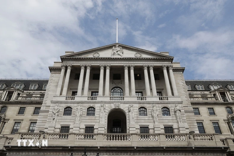 Ngân hàng Trung ương Anh. (Ảnh: Getty Images/TTXVN)