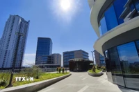 Khu Công viên phần mềm số 2 thành phố Đà Nẵng, nơi sẽ đặt trụ sở ban đầu của Trung tâm Tài chính Quốc tế Việt Nam tại Đà Nẵng. (Ảnh: Quốc Dũng/TTXVN)