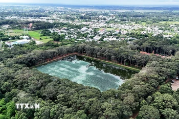 Danh thắng Quốc gia Ao Bà Om là điểm đến hấp dẫn khách du lịch ở tỉnh Trà Vinh. (Ảnh: Hồng Đạt/TTXVN)