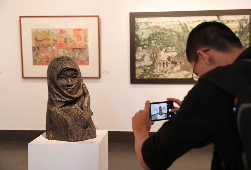 Từ năm 2020, Triển lãm mỹ thuật Việt Nam được tổ chức định kỳ 3 năm/lần. (Ảnh minh họa: TTXVN)