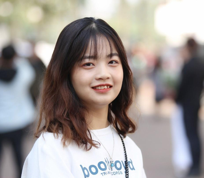 Đảng viên trẻ Phạm Thị Linh, Đại học Xây dựng. (Ảnh: PV)