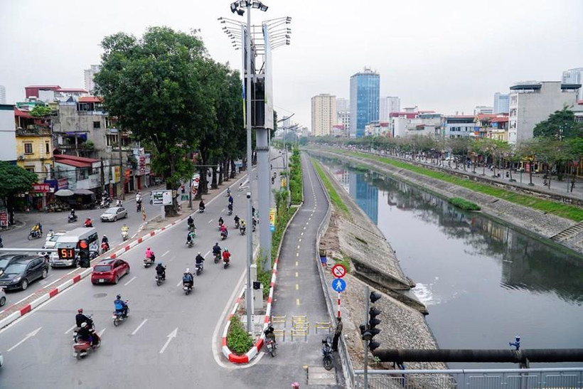 Quyết tâm “hồi sinh” sông Tô Lịch được đề cử giải "Ý tưởng-Vì tình yêu Hà Nội." (Ảnh: Vietnam+)