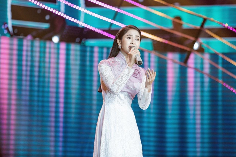 Phương Ý là một trong những thí sinh triển vọng của "Thần tượng bolero" mùa giải thứ tư. (Ảnh: BTC)