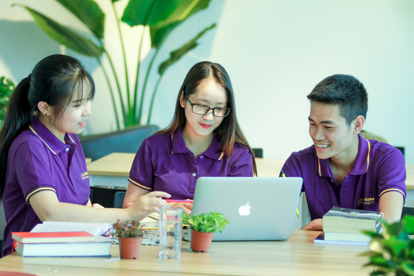 Sinh viên Đại học Phú Xuân. (Ảnh: PV/Vietnam+)