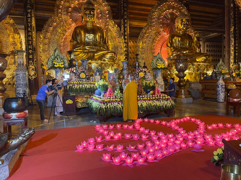 Một cảnh quay thực hiện tại Ninh Bình. (Ảnh: VTV)