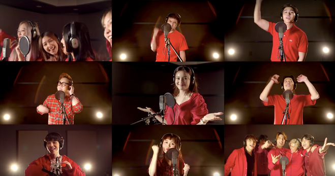 Các nghệ sỹ tham gia MV “Việt Nam sẽ chiến thắng.” (Ảnh: NVCC)