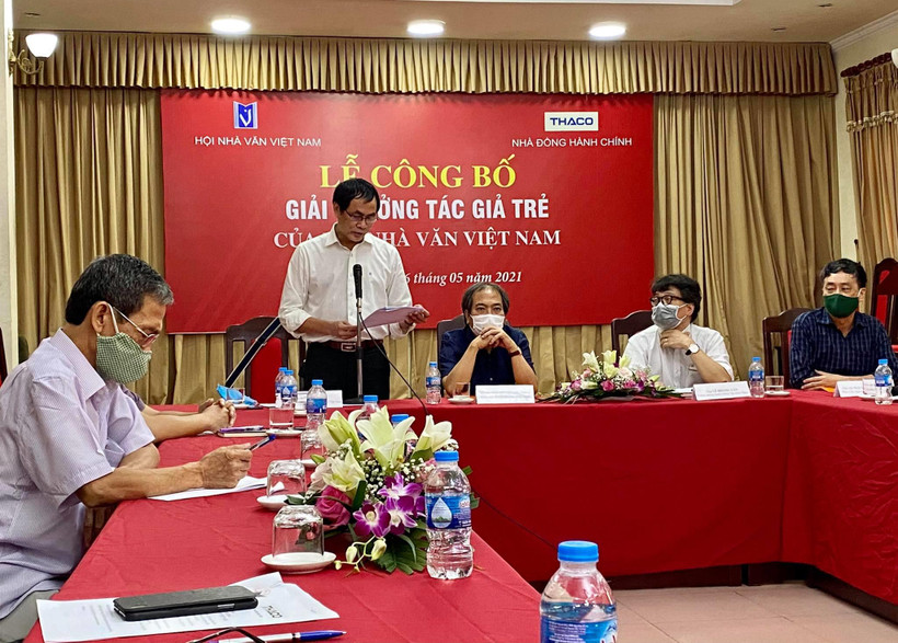 Hội Nhà văn Việt Nam công bố giải thưởng Tác giả trẻ như một sự tôn vinh những tác phẩm văn học của các tác giả trẻ. (Ảnh: Vương Hà/Vietnam+)